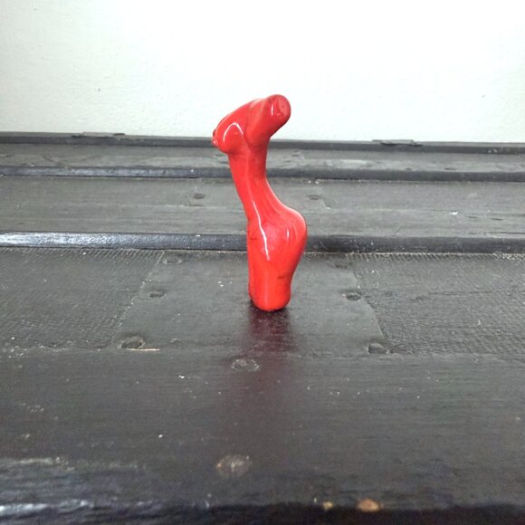 Red Goddess Torso Female Body Statue Minimalist Decor Figurine Small Sculpture - Picture 7 of 9